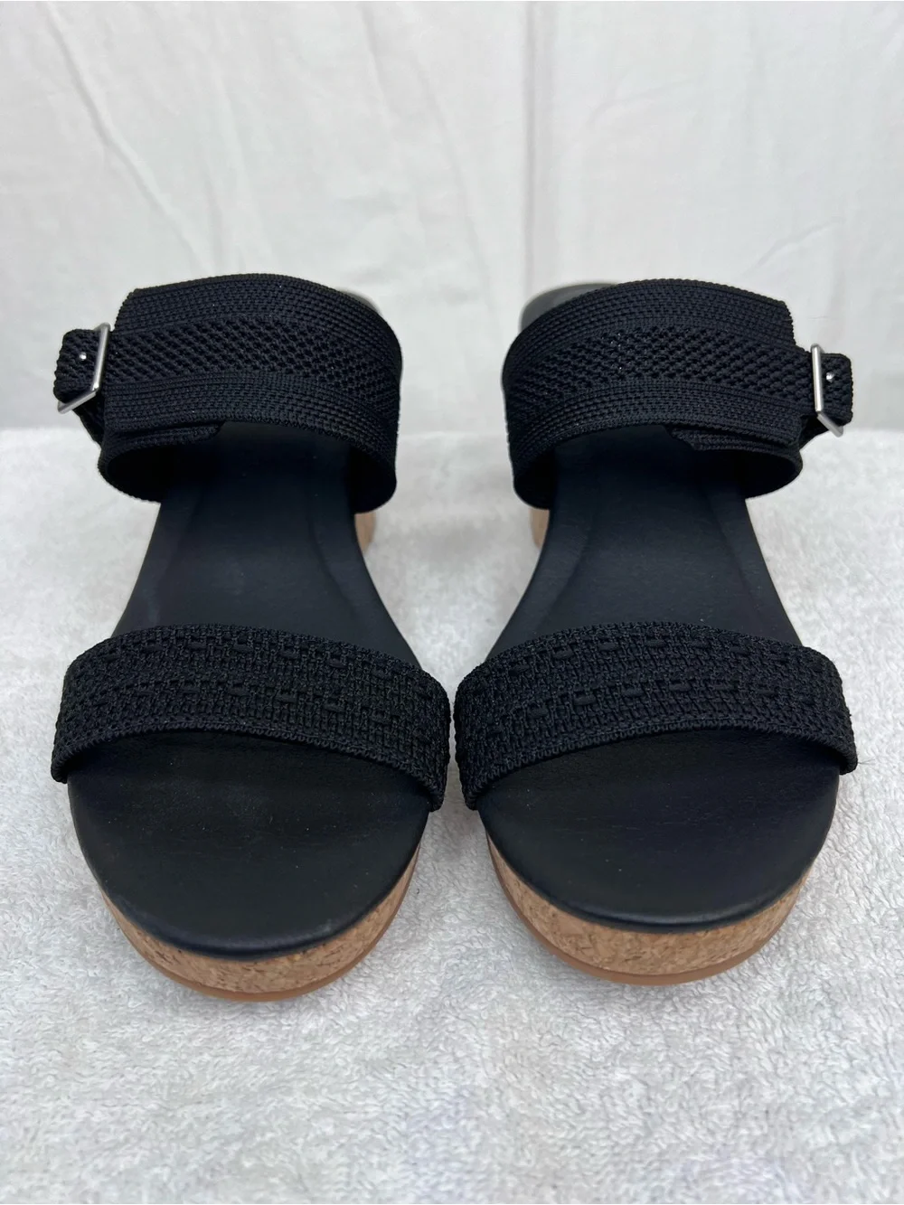 Vivaia Adjustable Strap Round-toe Wedge Sandals Sammy Size 40 (US 9) NEW Summer